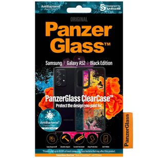 PanzerGlass ClearCase AntiBacterial Samsung Galaxy A52(s) (5G/4G) - Zwart