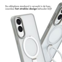 Accezz Ring Stand Backcover met MagSafe Samsung Galaxy S25 Edge - Grey
