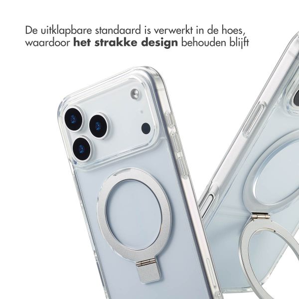Accezz Ring Stand Backcover met MagSafe Apple iPhone 17 Pro - Transparant