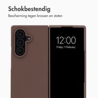Accezz Liquid Silicone Backcover Samsung Galaxy Z Fold 8 Ultra - New Tea Brown