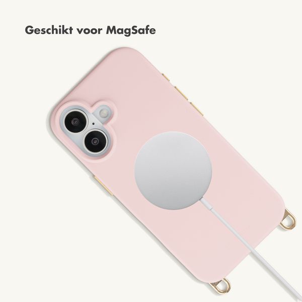 Selencia Rivièra MagSafe Backcover met afneembare haakjes Apple iPhone 17 - Sorbet Pink