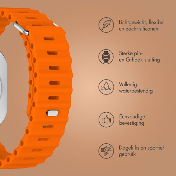Accezz Ocean bandje Apple Watch | 38/40/41/42 mm - Oranje