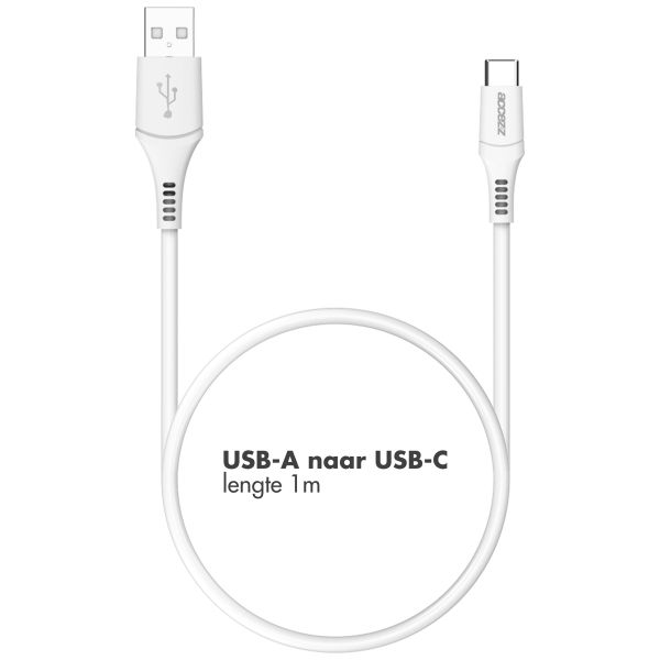 Accezz USB-C naar USB kabel - 1 meter - Wit