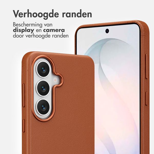 Accezz MagSafe Leather Backcover Samsung Galaxy S26 - Sienna Brown