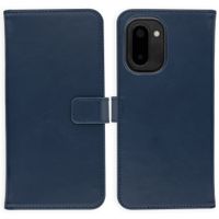 Selencia Echt Leren Bookcase OnePlus 15R - Donkerblauw