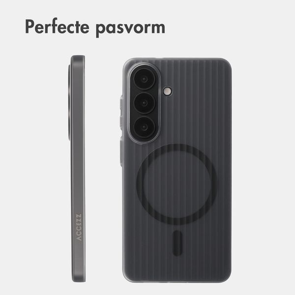 Accezz Lite Backcover met MagSafe | Fluted | Samsung Galaxy S26 - Smokey Matte