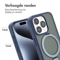 Accezz Ring Stand Backcover met MagSafe Apple iPhone 15 Pro - Blue