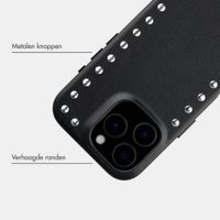 Selencia Studs Backcover met MagSafe Apple iPhone 16 Pro - Velvet Black