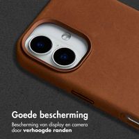 Accezz Vintage Leather Magsafe Backcover iPhone 16 - Tabacco Cognac
