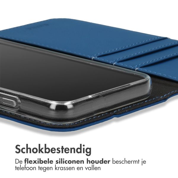 Accezz Wallet Softcase Bookcase iPhone 13 Pro - Donkerblauw