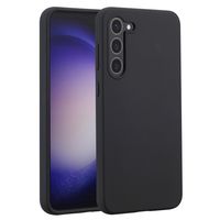 Accezz Liquid Silicone Backcover Samsung Galaxy S23 Plus - Zwart