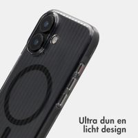 Accezz Lite Backcover met MagSafe | Fluted | Apple iPhone 17 - Smokey Clear