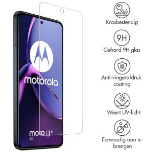 Accezz Gehard Glas Screenprotector Motorola Moto G84 - Transparant