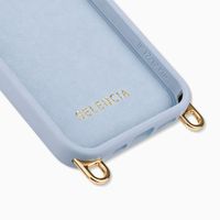 Selencia Rivièra MagSafe Backcover met afneembare haakjes iPhone 12 / 12 Pro - Powder Blue