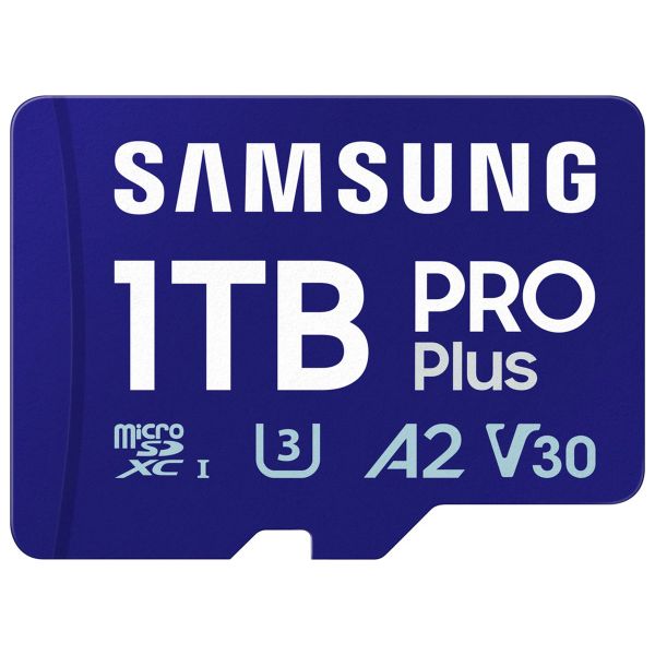 Samsung PRO Plus microSD 2023 - 1TB - inclusief SD Adapter - UHS-I/U3/Full HD/4K UHD