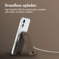 Accezz Vintage Leather MagSafe Kaarthouder met Standaard - Rustic Brown
