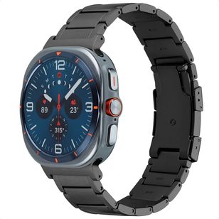Accezz Mat Titanium bandje voor de Samsung Galaxy Watch Ultra (2024/2025) - Zwart