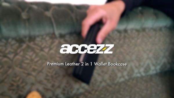 Accezz Premium Leather 2 in 1 Wallet Bookcase Samsung Galaxy S21 FE - Groen