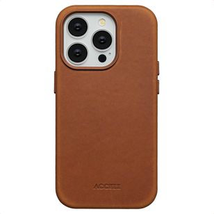 Accezz Vintage Leather Magsafe Backcover iPhone 14 Pro - Tabacco Cognac