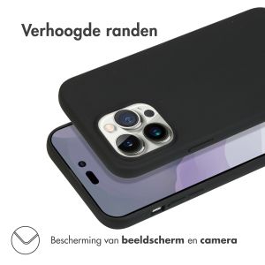 Accezz Color Backcover iPhone 14 Pro Max - Zwart