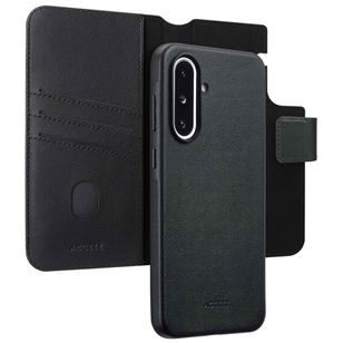Accezz Leather Bookcase 2-in-1 met MagSafe Samsung Galaxy A36 / A56 - Onyx Black