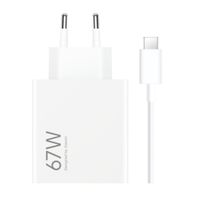 Xiaomi HyperCharge Combo Oplader 67W met USB-A naar USB-C kabel - Wit