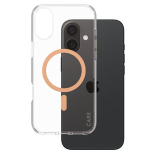 CARE by PanzerGlass Urban Combat Case MagSafe Apple iPhone 16 Plus - Transparant / Peach