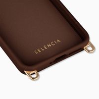 Selencia Rivièra MagSafe Backcover met afneembare haakjes Samsung Galaxy A55 (5G) / A35 - Choco Brown