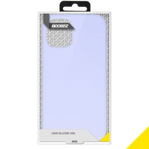 Accezz Liquid Silicone Backcover iPhone 12 Mini - Paars