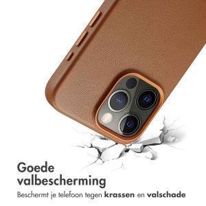 Accezz MagSafe Leather Backcover iPhone 15 Pro Max - Sienna Brown