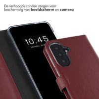 Selencia Echt Leren Bookcase Samsung Galaxy A57 (5G) - Burgundy