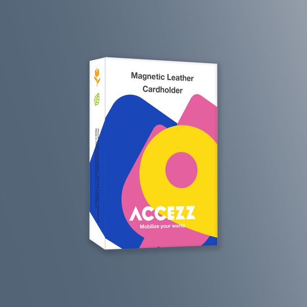 Accezz Magnetische Leren Kaarthouder - Geschikt voor Apple Find My - Nightfall Blue