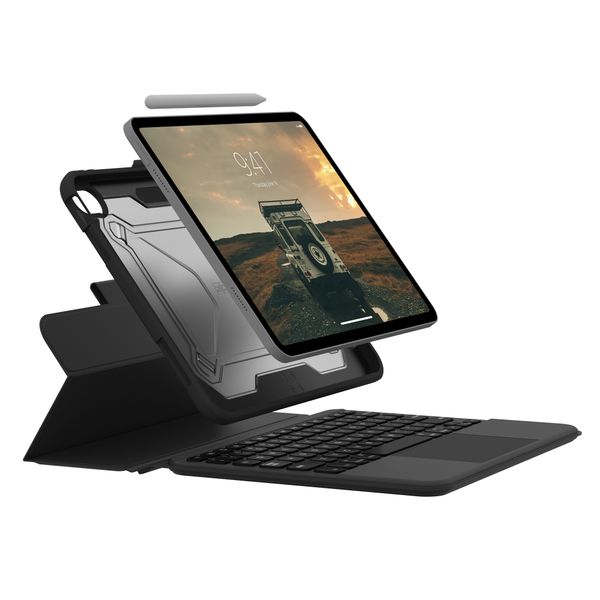 UAG Rugged Keyboard USB-C in fabrieksverpakking voor de Apple iPad 11 (2025) 11 inch A16 / iPad 10 (2022) 10.9 inch - QWERTZ / DE - Zwart