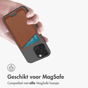 Accezz Leather Cardholder MagSafe - Kaarthouder met MagSafe - Sienna Brown