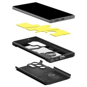 Spigen Tough Armor Backcover Samsung Galaxy S23 Ultra - Zwart