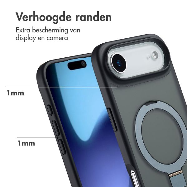 Accezz Ring Stand Backcover met MagSafe Apple iPhone 17 Air - Zwart