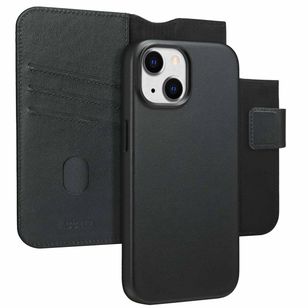 Accezz Leather Bookcase 2-in-1 met MagSafe Apple iPhone 15 - Onyx Black