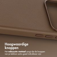 Accezz MagSafe Leather Backcover Apple iPhone 18 Pro Max / 17 Pro Max - Coffee Brown