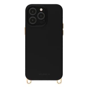 Selencia Rivièra MagSafe Backcover met afneembare haakjes Apple iPhone 14 Pro - Velvet Black