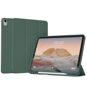 Accezz Smart Silicone Bookcase iPad Air 11 inch (2024) M2 / Air 5 (2022) / iPad Air 4 (2020) - Donkergroen