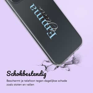 Gepersonaliseerd hoesje met naam iPhone 14 - Transparant