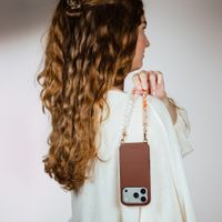 Selencia Rivièra MagSafe Backcover met afneembare haakjes iPhone 12 / 12 Pro - Choco Brown