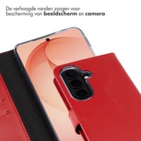 Selencia Echt Leren Bookcase Samsung Galaxy S26 Plus - Rood
