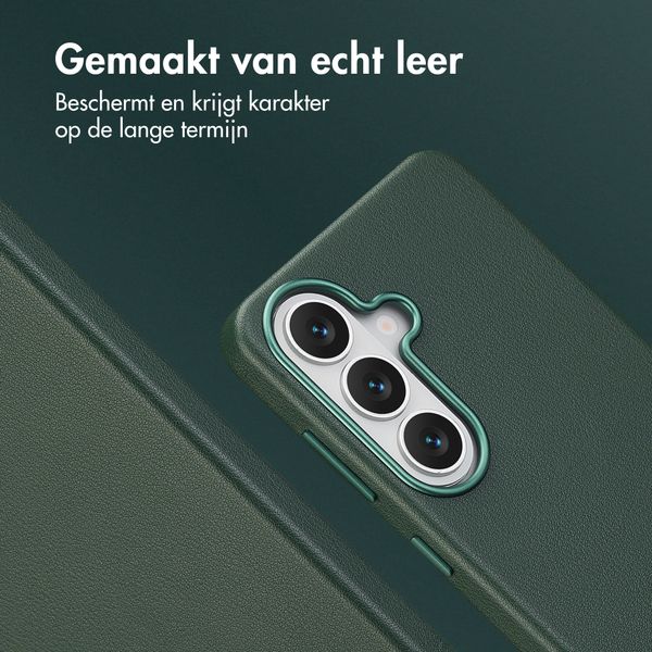 Accezz MagSafe Leather Backcover Samsung Galaxy S26 - Cedar Green