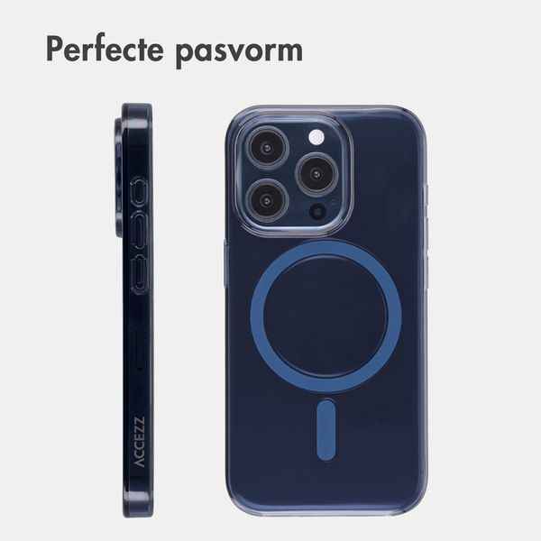 Accezz Lite Backcover met MagSafe Apple iPhone 15 Pro - Donkerblauw