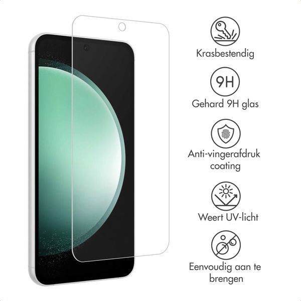 Accezz Gehard Glas Screenprotector voor Accezz Project Applicator Samsung Galaxy S24 FE / A37 / A56