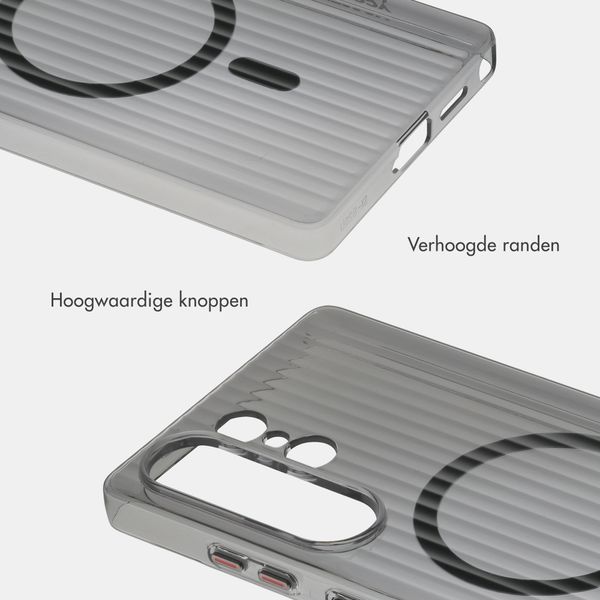 Accezz Lite Backcover met MagSafe | Fluted | Samsung Galaxy S26 Ultra - Smokey Clear