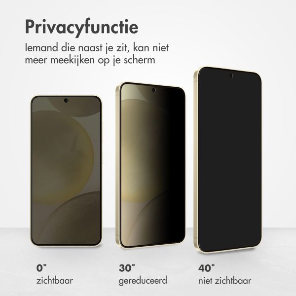 Accezz Gehard Glas Privacy Screenprotector Samsung Galaxy S25 Plus