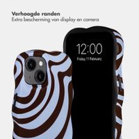 Selencia Vivid Wavy Backcover met MagSafe Apple iPhone 14 / 13 - Dream Swirl Chocolate