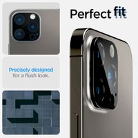 Spigen GLAStR Camera Protector Glas 2 Pack Apple iPhone 14 Pro / 14 Pro Max - Zwart